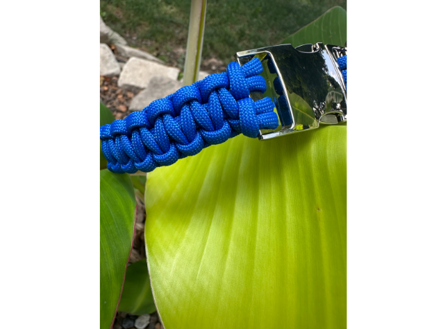 Cobra Braid in Royal Blue - Handmade Dog Collar - American Bark Bliss