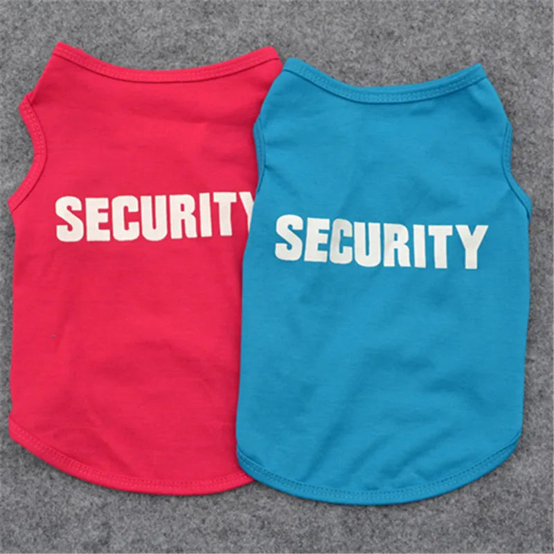 Dog Summer Pet Clothing Security T-shirt Costume - American Bark Bliss