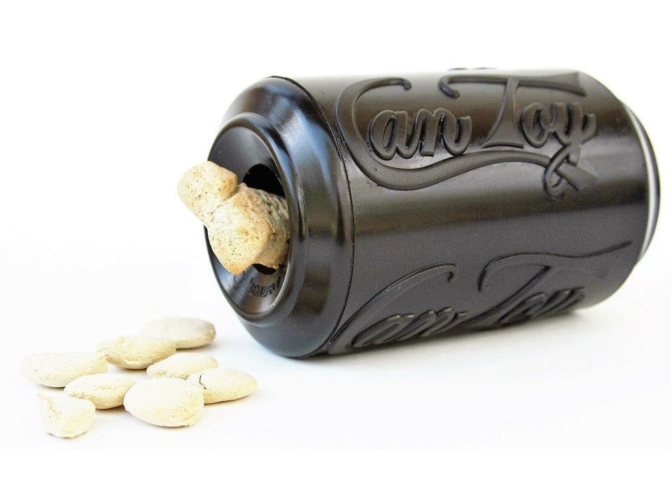 SP Magnum Can Toy eDispenser Ultra Durable Rubber Chew Toy & Treat Dispenser - Power Chewers - American Bark Bliss