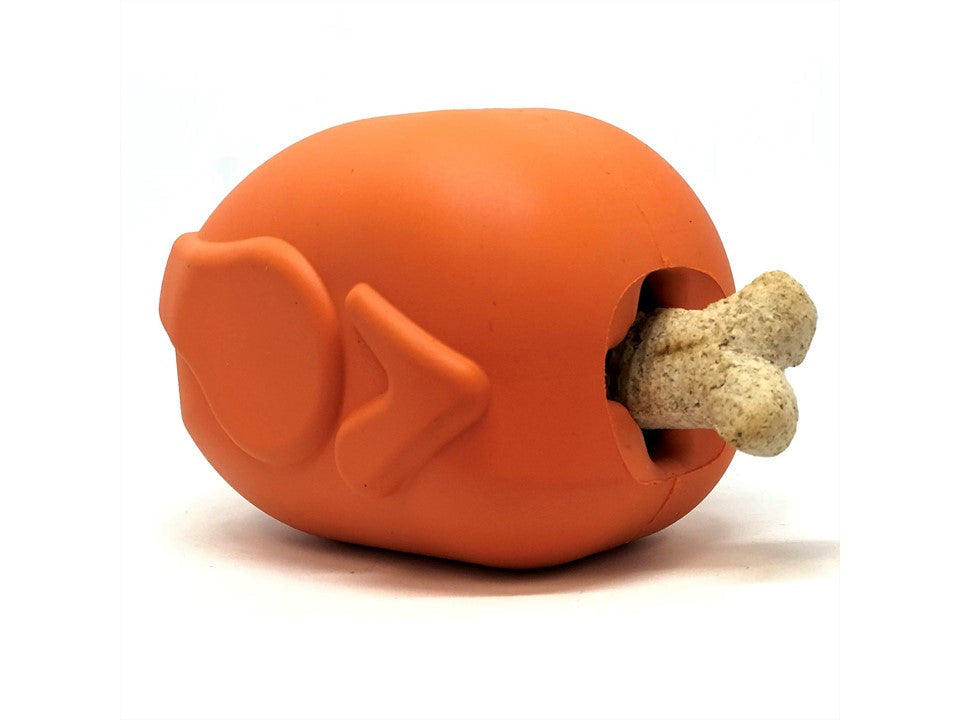 Roasted Turkey eDispenser Durable Rubber Chew Toy & Treat Dispenser - Large - 25% off! - American Bark Bliss