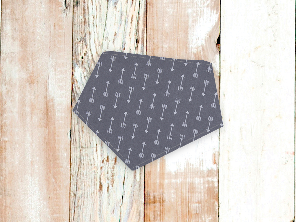 "Grey Arrows" Dog Bandana - American Bark Bliss