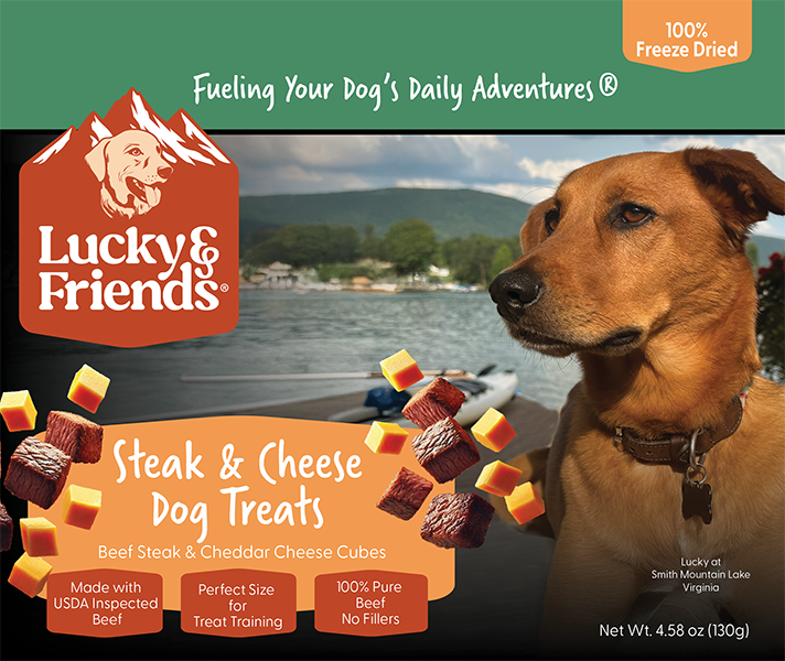 Lucky & Friends Steak & Cheese Dog Treat - American Bark Bliss