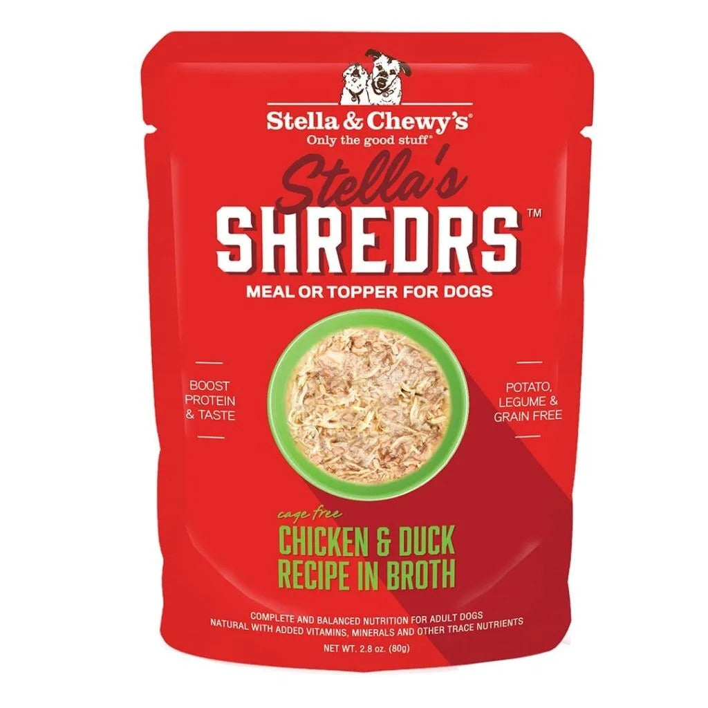 Stella & Chewy's Chicken & Duck Shredrs Dog Food (2.8oz) - American Bark Bliss