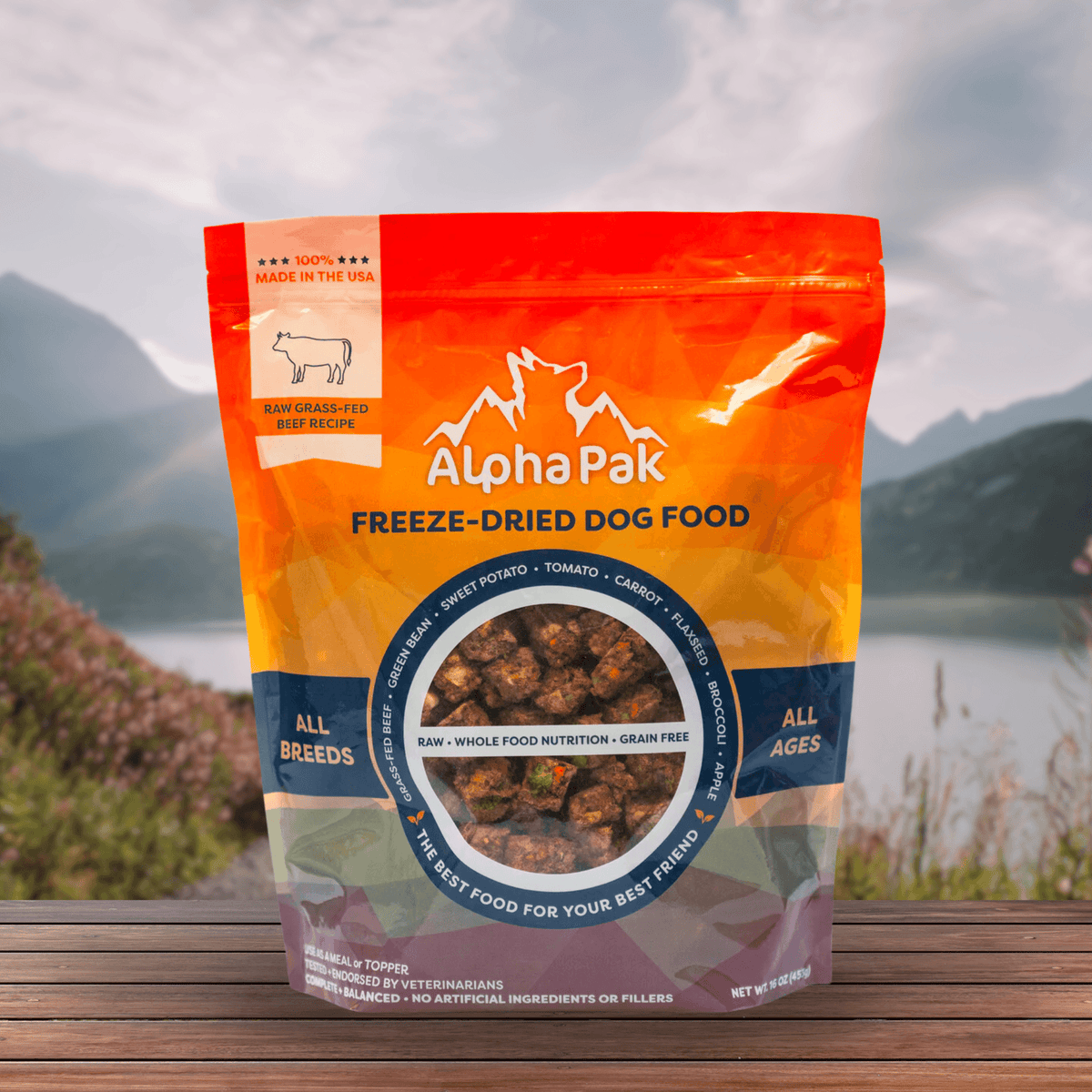 Raw Freeze Dried Dog Food Beef - All-Natural Nutrition - American Bark Bliss
