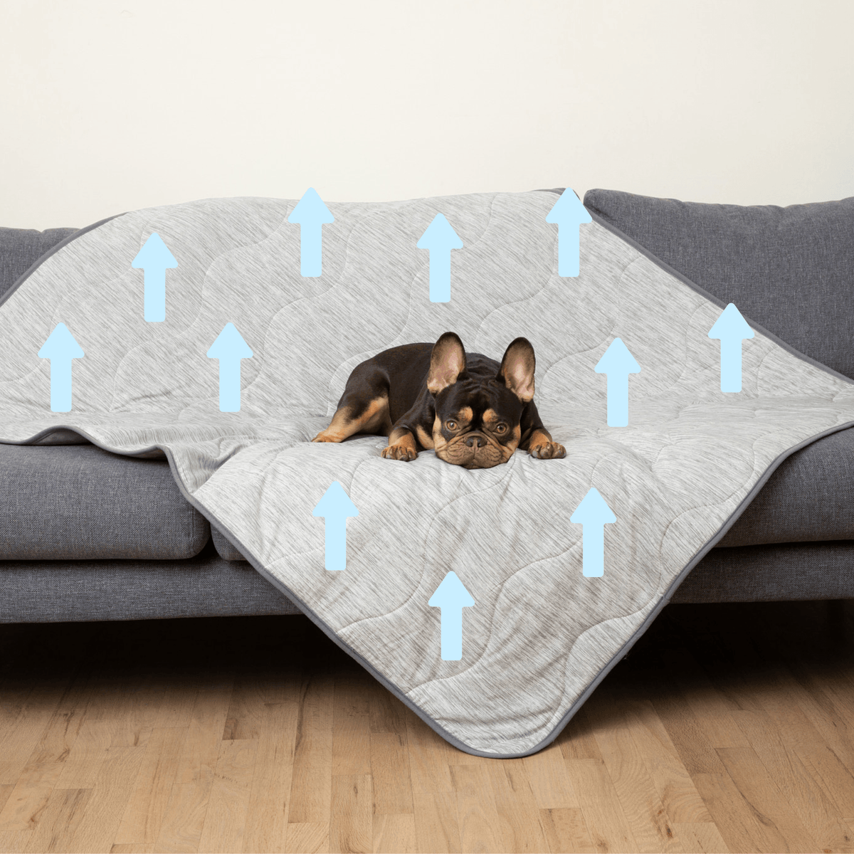 PupChill™ Cooling Waterproof Dog Blanket - Arctic Grey - American Bark Bliss