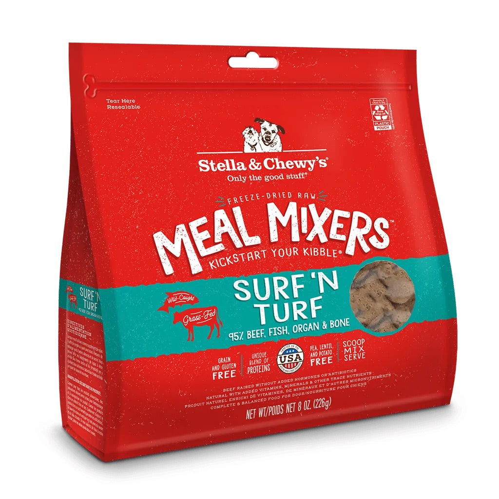 Freeze Dried Dog Food Mixers - Stella & Chewy's Surf & Turf - American Bark Bliss