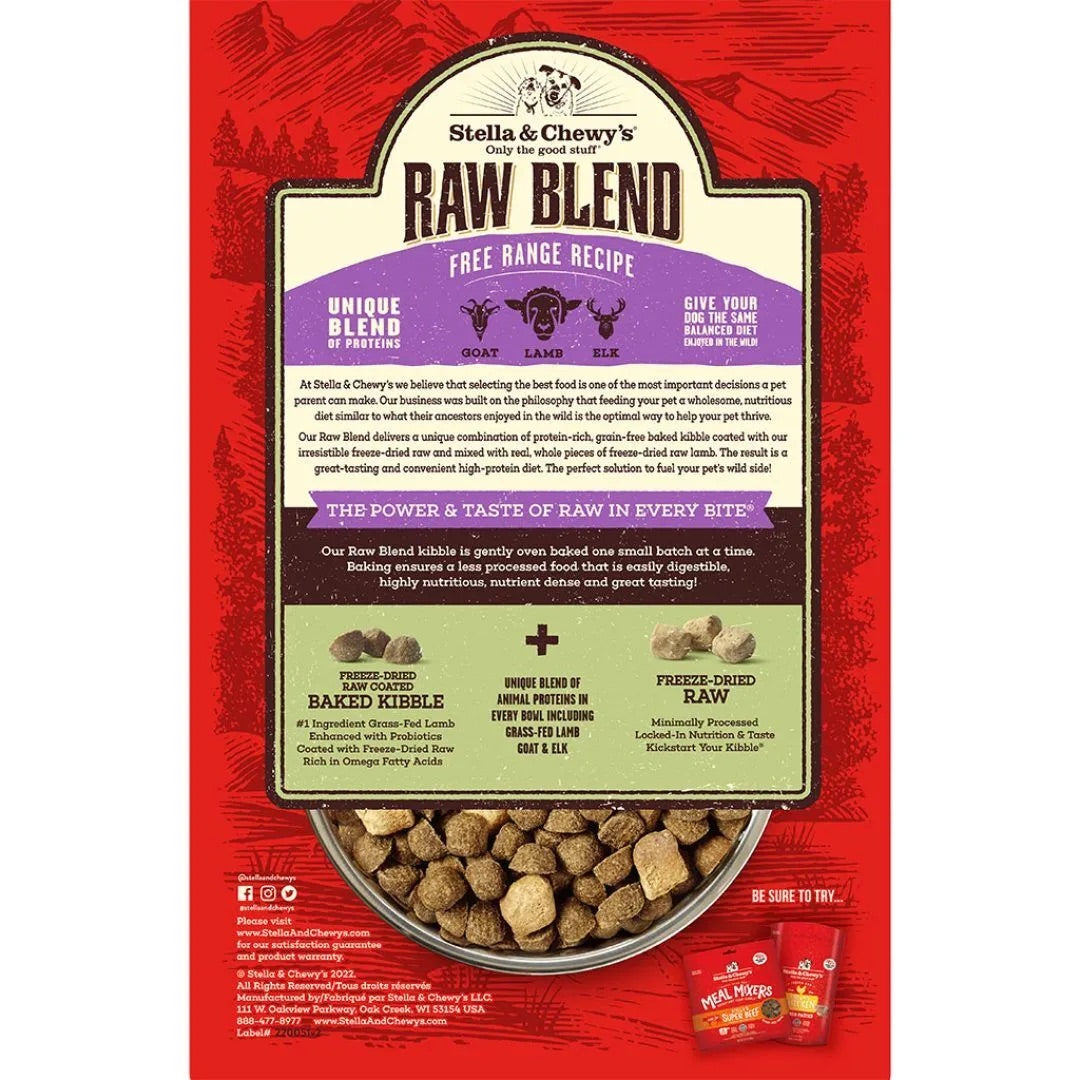 Stella & Chewy’s Raw Blend Free Range Recipe Dog Food - American Bark Bliss