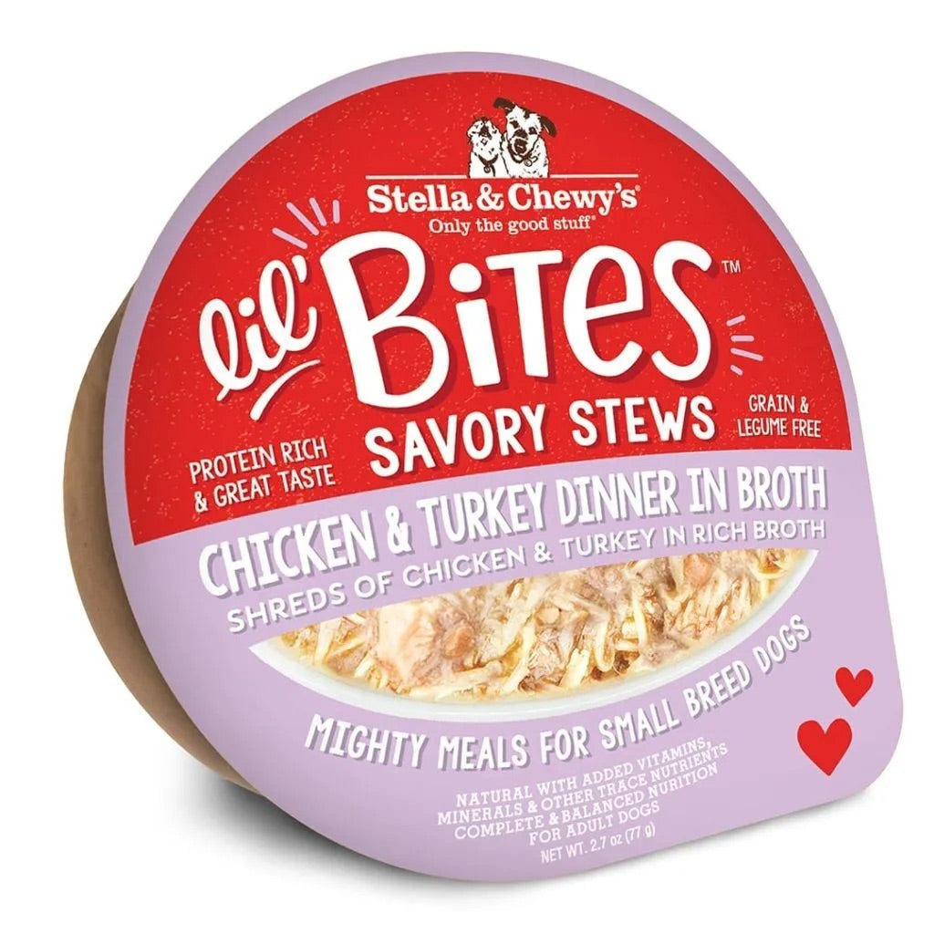 Stella & Chewy’s Lil Bites Stew Chicken & Turkey Dog Food (2.7oz) - American Bark Bliss