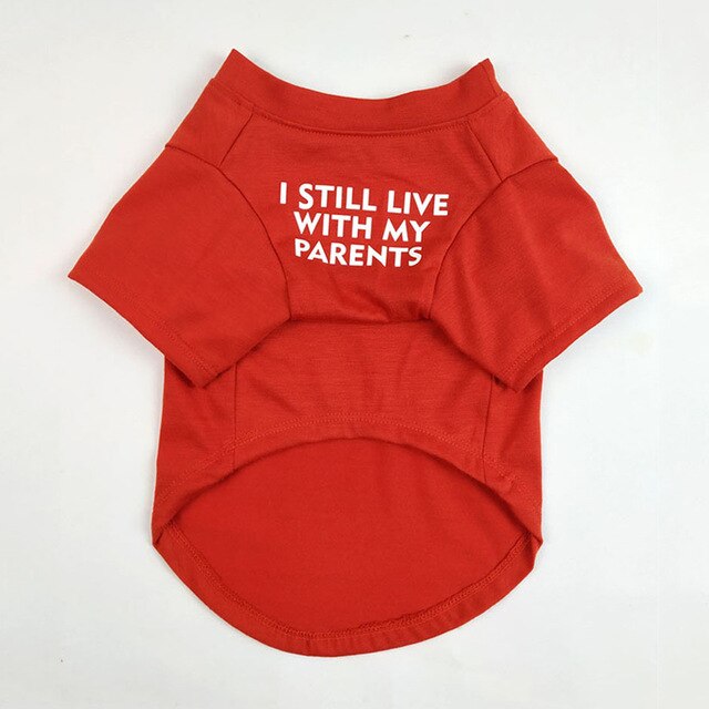 Pet T-Shirt Soft Cotton - I Still Live With My Parents - American Bark Bliss
