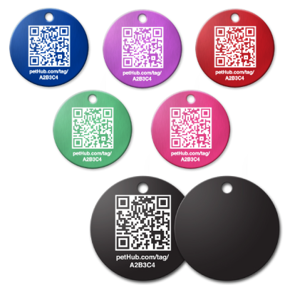 PetHub QR Pet ID Tag - Classic Aluminum - American Bark Bliss