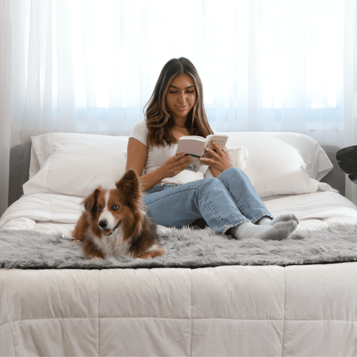 Waterproof Dog Bed Runner - PupProtector™ Charcoal Grey - American Bark Bliss