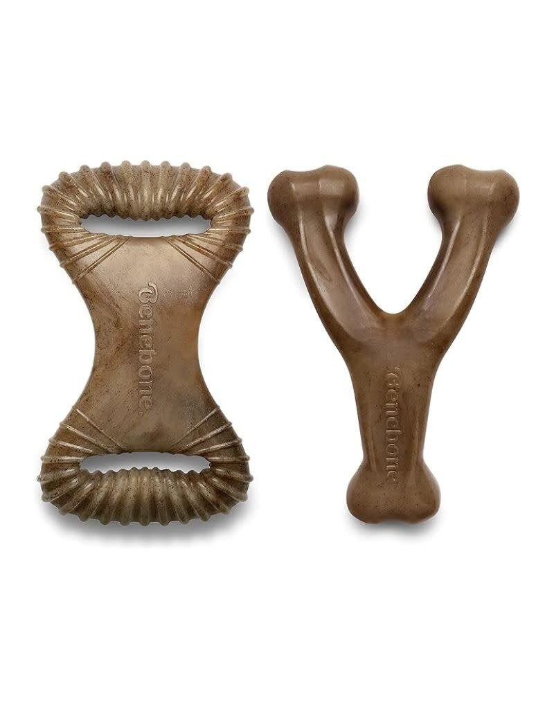 Benebone Dog Chew Toys: Dental & Wishbone Bacon Pack - American Bark Bliss