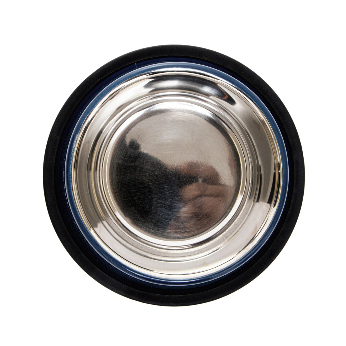 Country Living Ribbed Stainless Steel Dog Bowls, Non-Slip, Set of 2 – Poseidon Blue