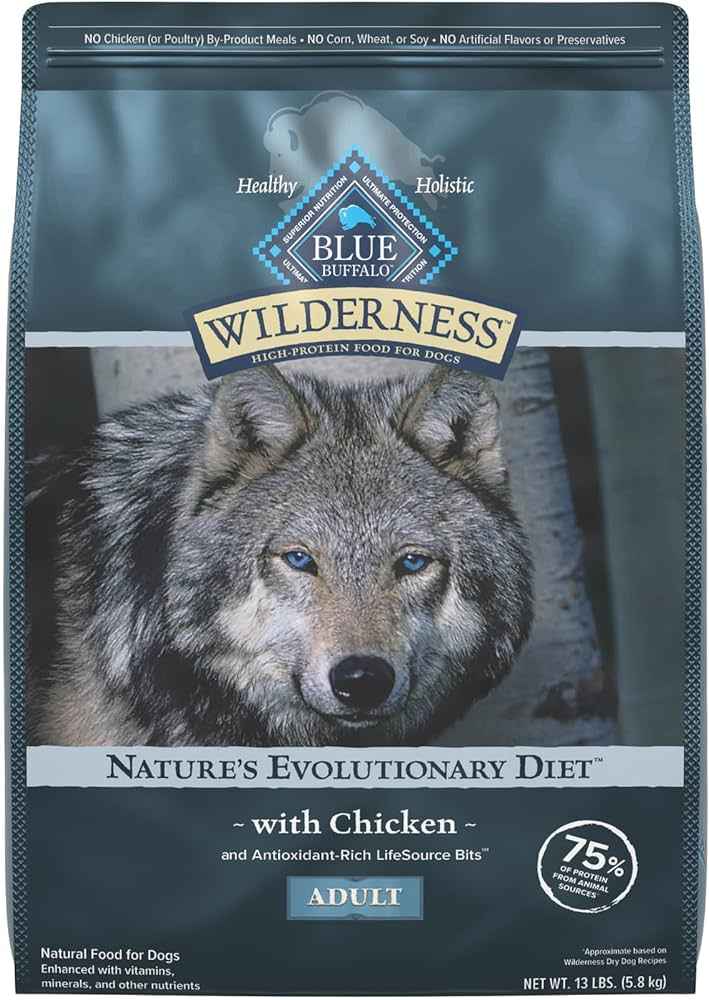 Blue Buffalo Wilderness Adult Chicken with Wholesome Grains Dry Dog Food - American Bark Bliss