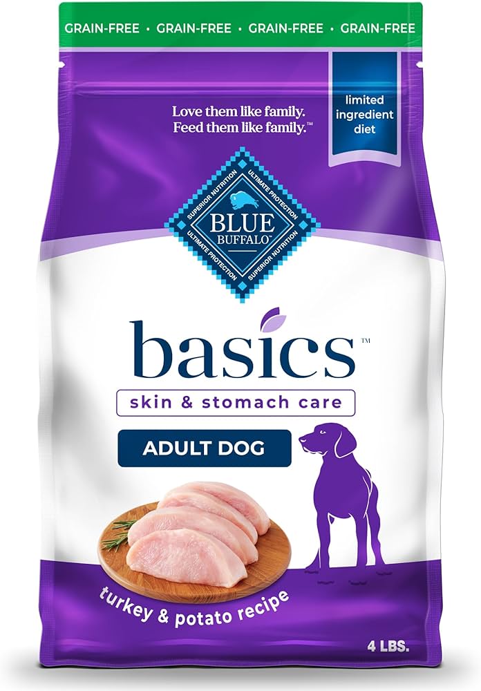 Blue Buffalo Basics Adult Grain-Free Turkey & Potato, Limited Ingredient Dry Dog Food - American Bark Bliss