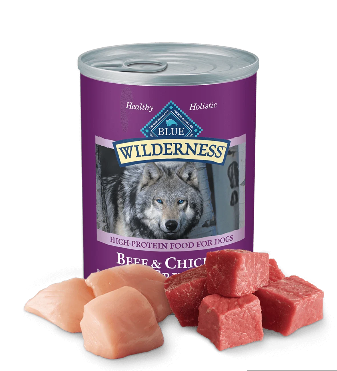 Blue Buffalo Wilderness Adult Grain-Free Beef & Chicken Grill Wet Dog Can (12.5oz) - American Bark Bliss