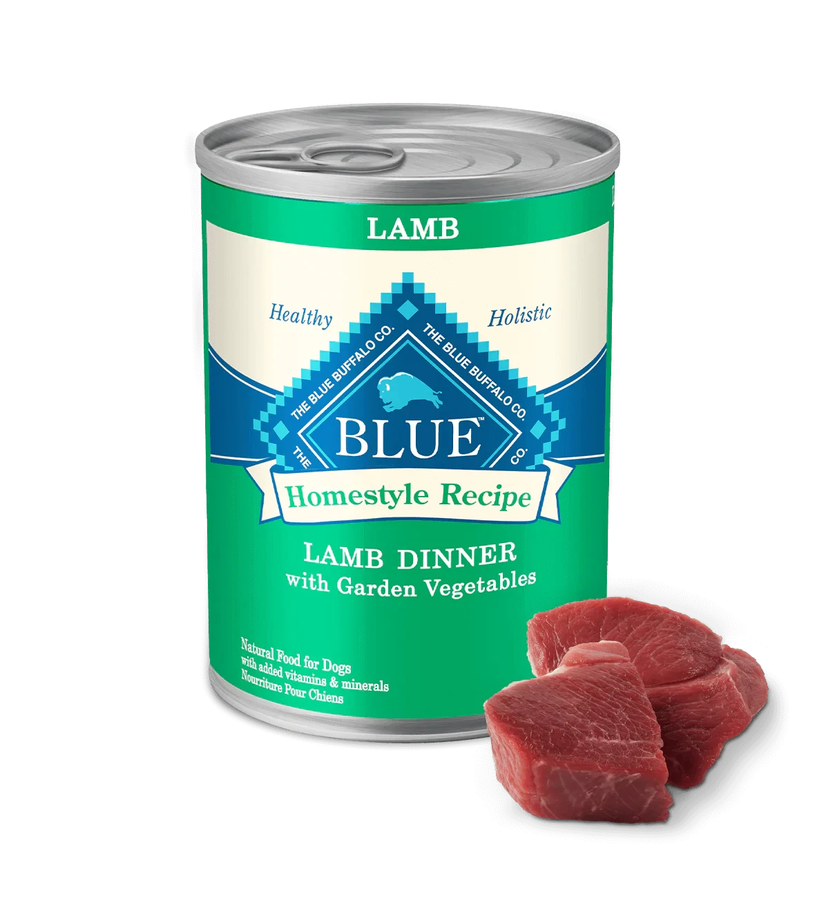 Blue Buffalo Adult Homestyle Lamb, Brown Rice & Garden Vegetables Wet Dog Cans (12.5oz) - American Bark Bliss