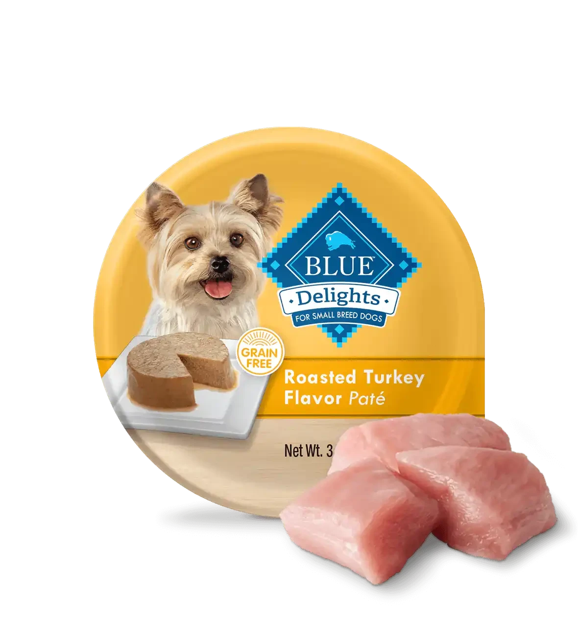 Small Breed Turkey Wet Dog Food - Blue Buffalo Delights - American Bark Bliss