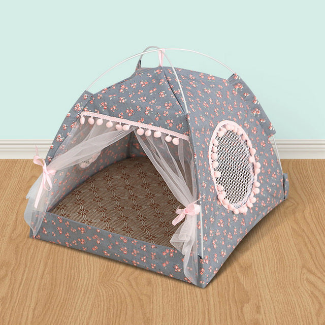 Calming Pet Tent Bed for Cats & Small Dogs - American Bark Bliss