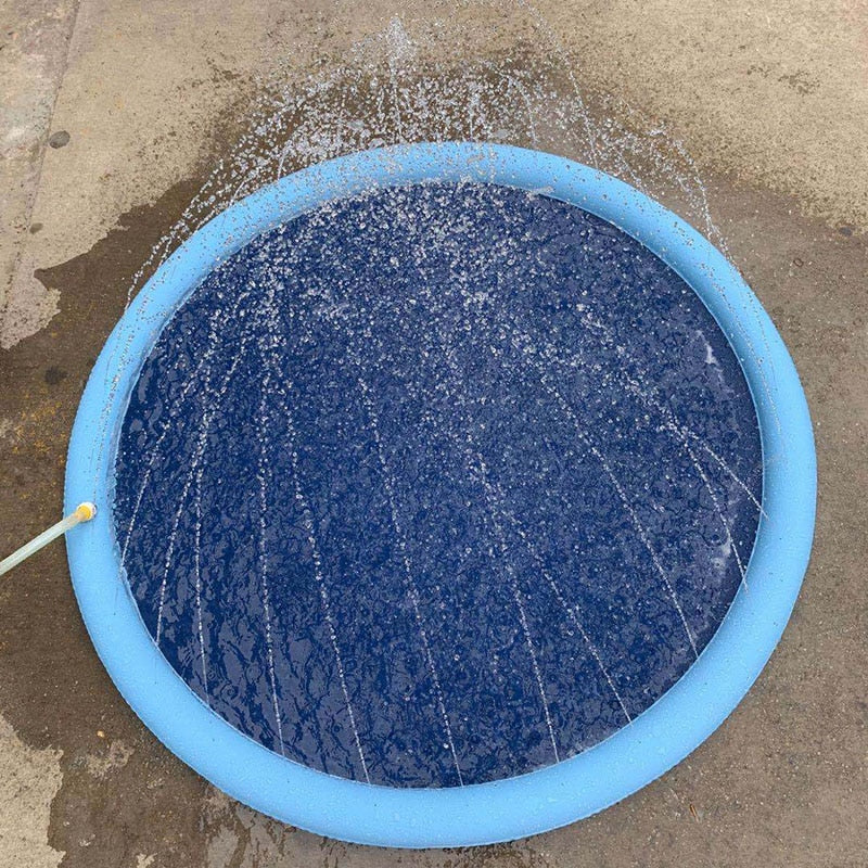 Dog Sprinkler Pad Cooling Mat for Summertime Fun - American Bark Bliss