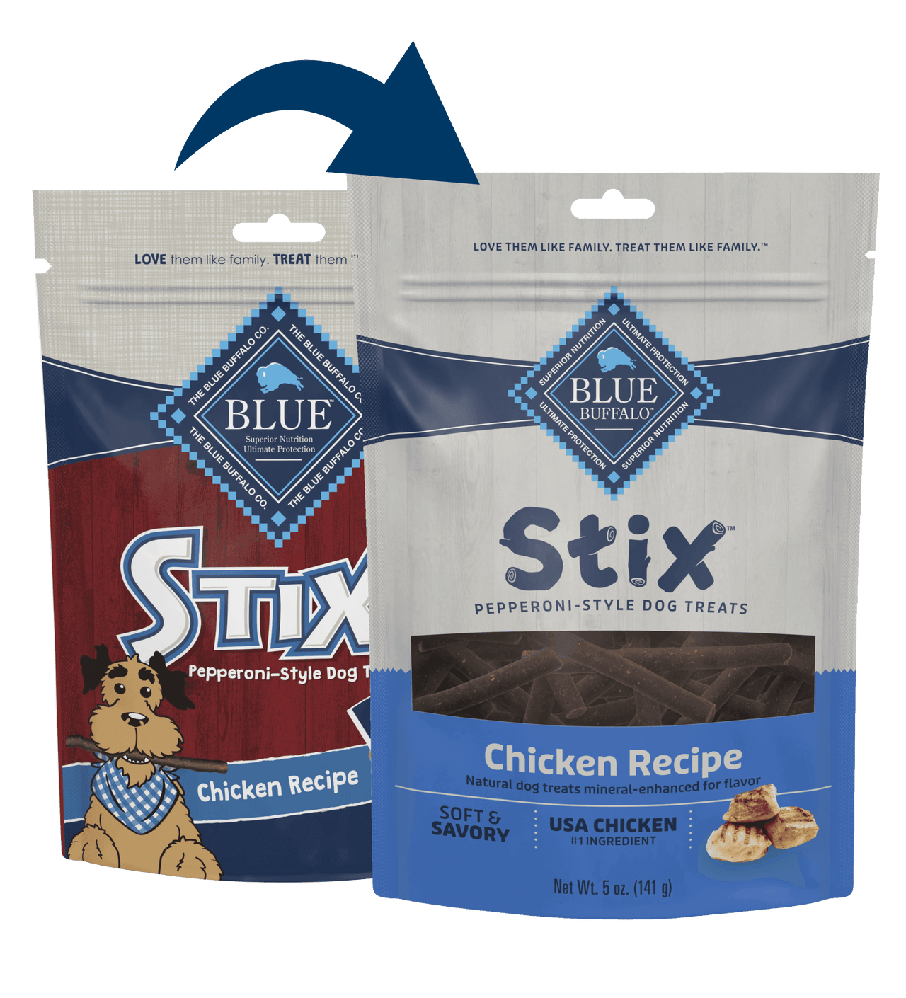 Blue Buffalo Blue Stix Soft-Moist Treats Chicken Recipe (5oz) - American Bark Bliss