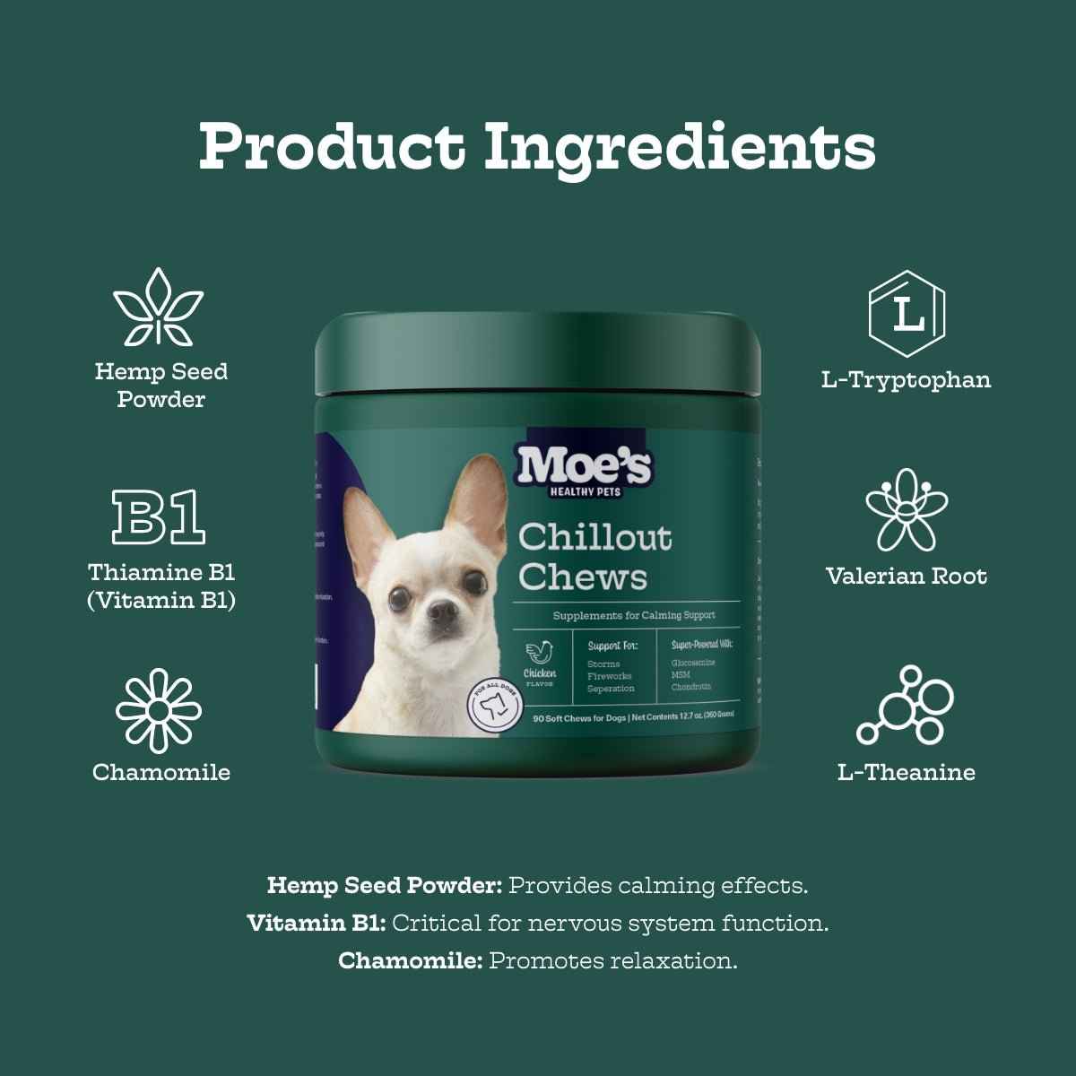 Dog Anxiety Chews for Relaxation and Comfort - American Bark Bliss