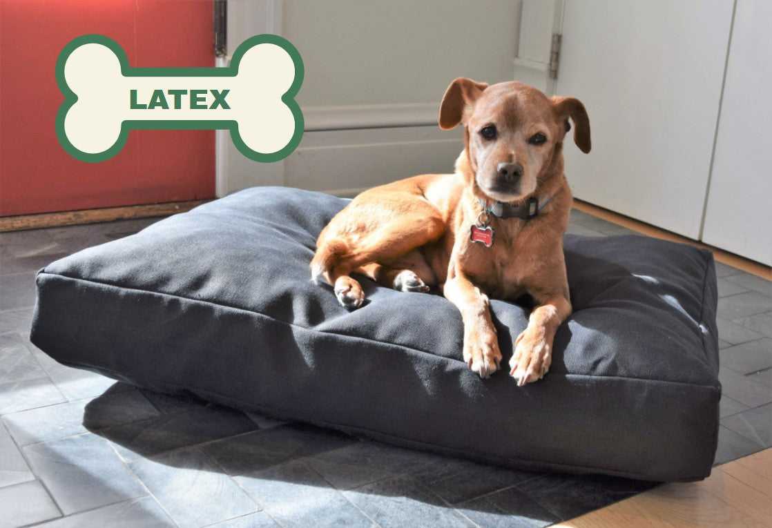 Premium Hemp Dog Bed - Organic Latex Foam Fill - American Bark Bliss