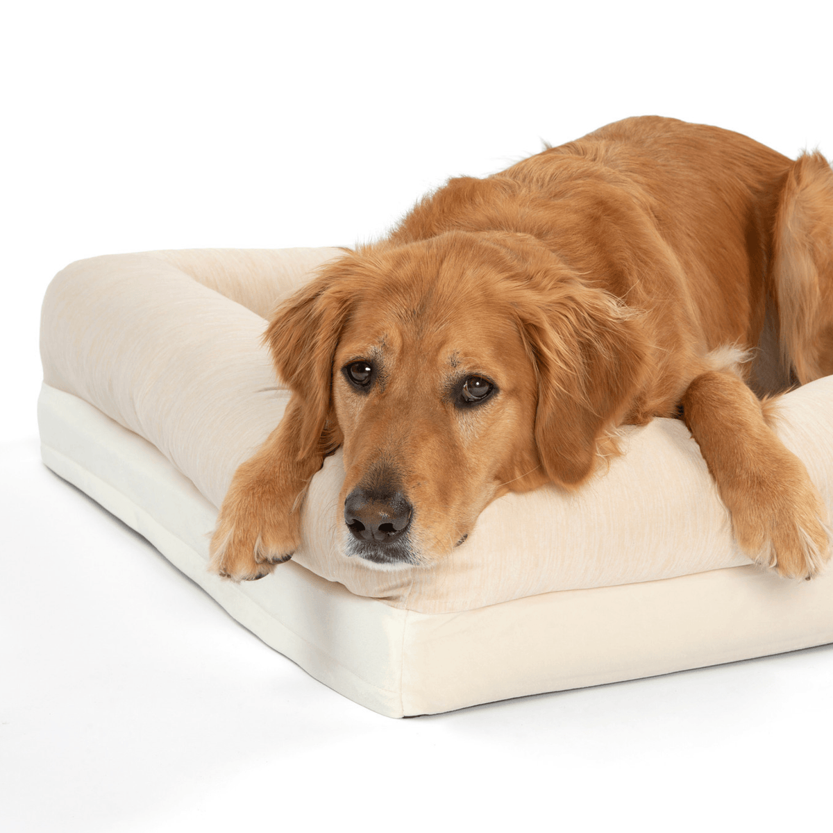 PupChill™ Cooling Dog Bed with 4 Bolsters - American Bark Bliss