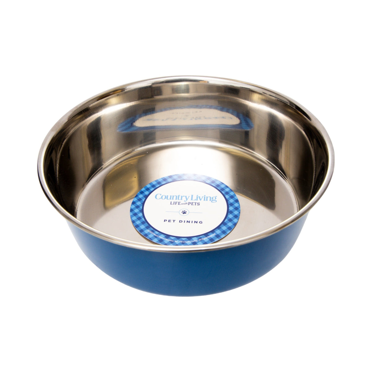 Country Living Heavy-Gauge Stainless Steel Dog Bowls, Set of 2