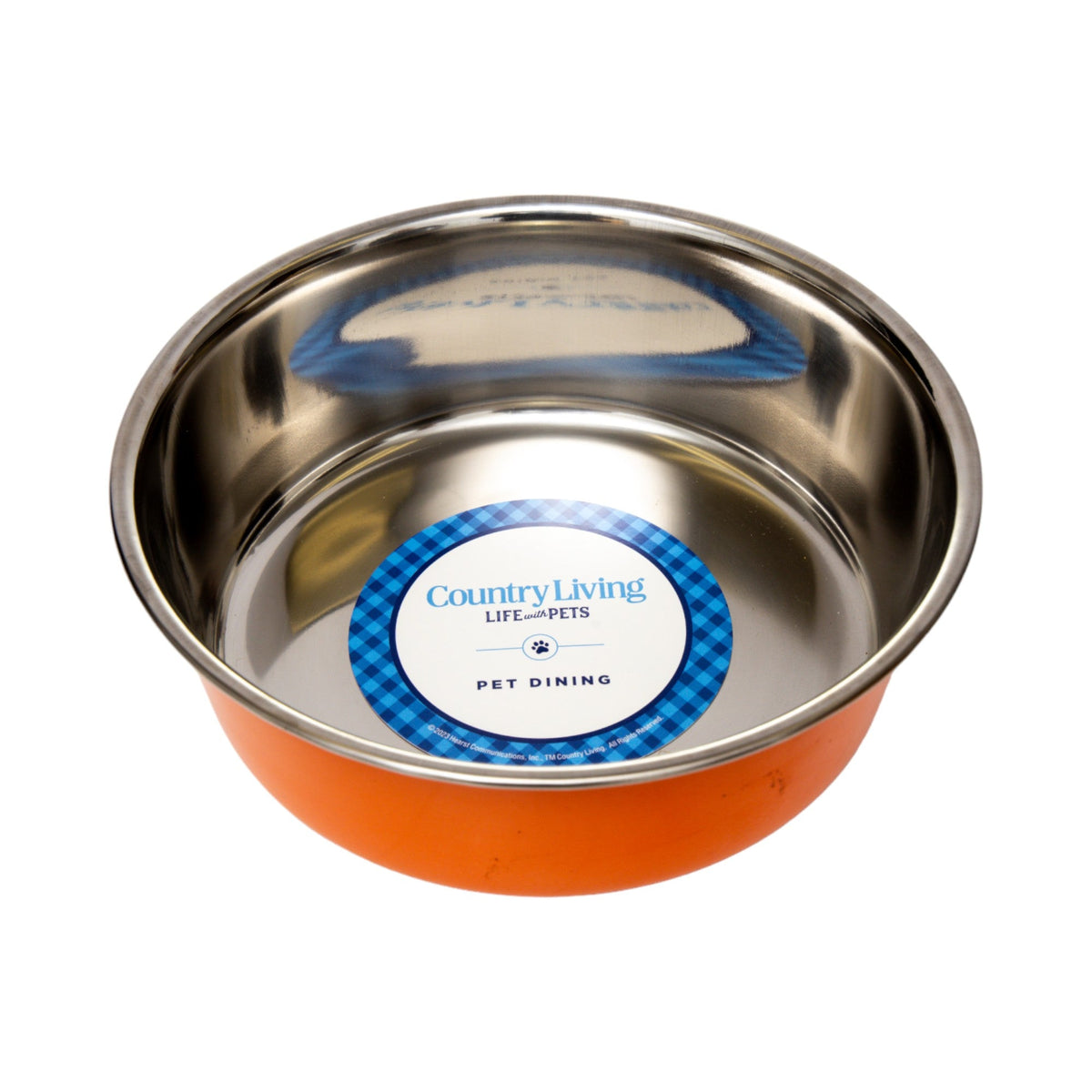 Country Living Heavy-Gauge Stainless Steel Dog Bowls, Set of 2