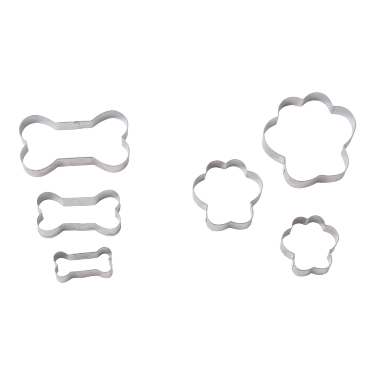 Country Living 6-Piece Stainless Steel Dog Treat Cookie Cutter Set