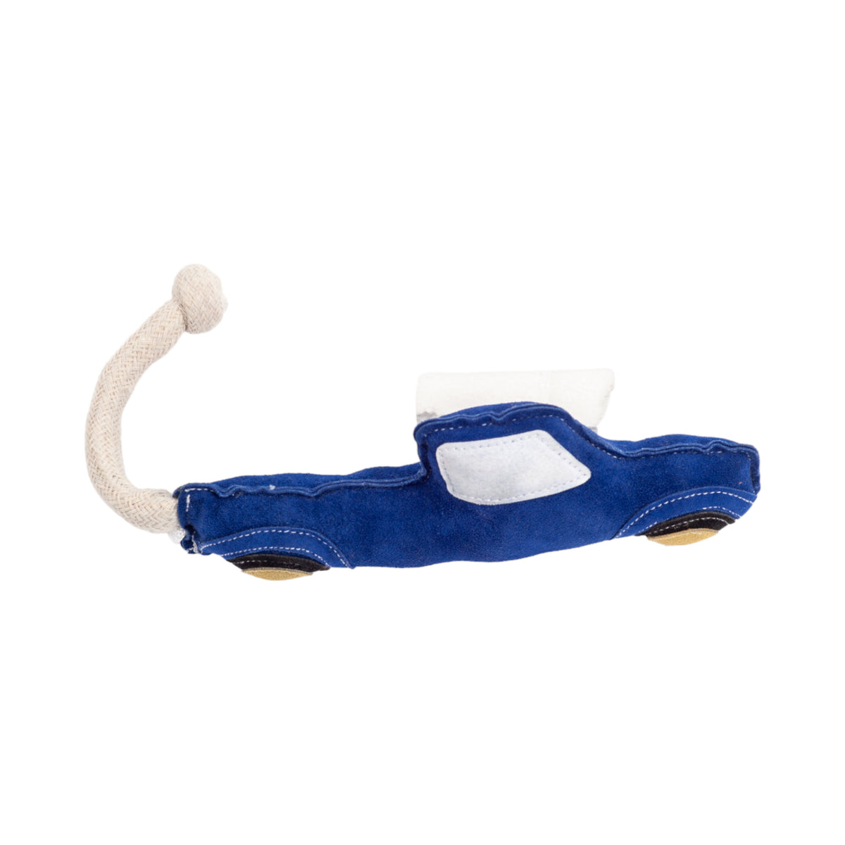 Country Living Blue Pickup Truck Dog Toy with Recycled Faux Leather & Squeaker