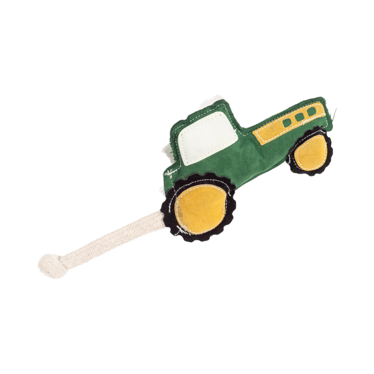 Country Living Green Faux Leather Tractor Dog Toy
