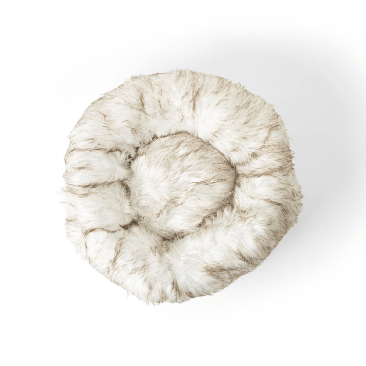 Faux Fur Donut Dog Bed for Cozy Canine Comfort - American Bark Bliss