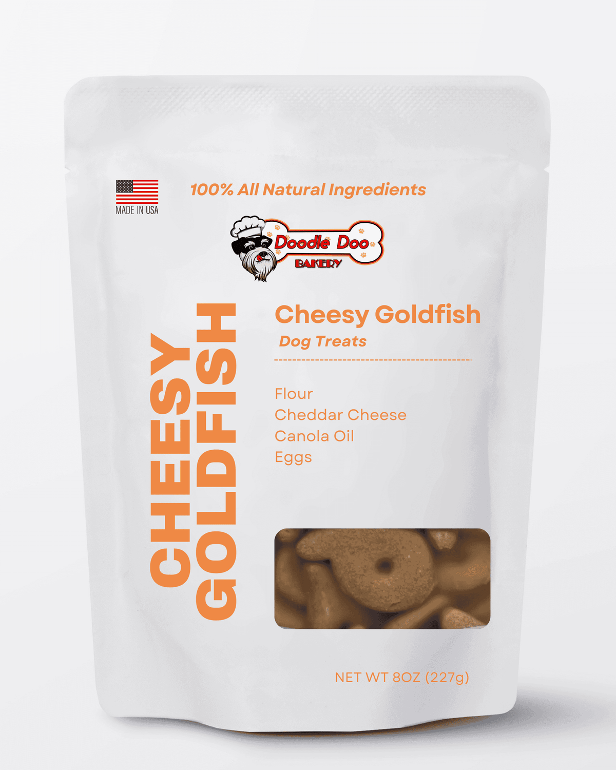 Homemade Dog Treats - Cheesy Goldfish 1/2lb 🐶 - American Bark Bliss
