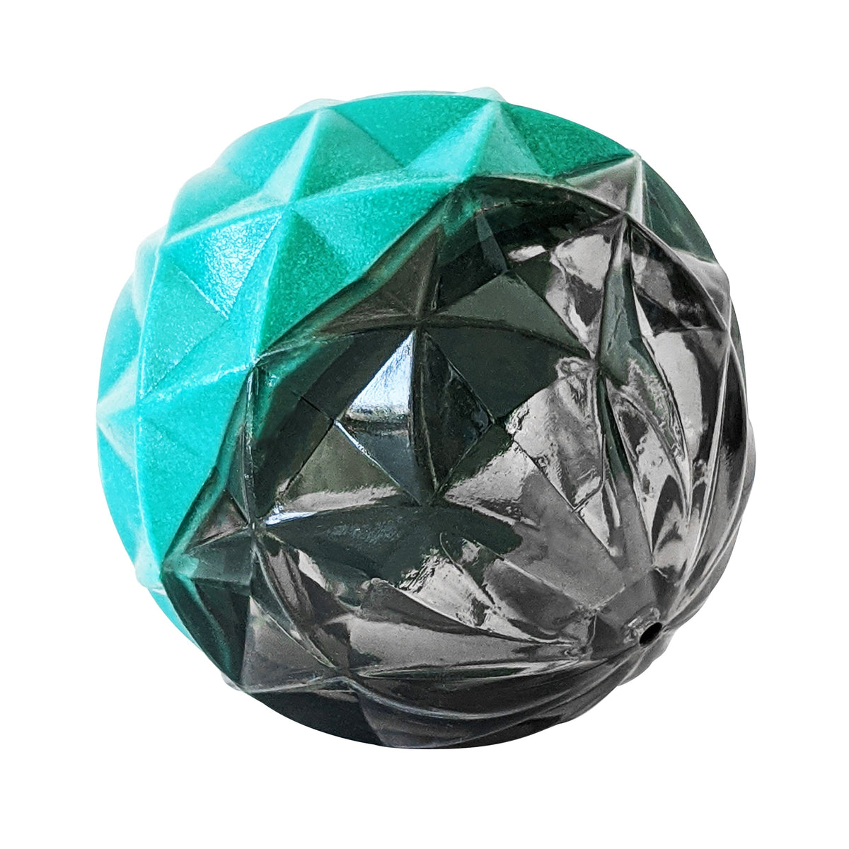 Country Living Geometric Textured TPR Ball Dog Toy, 3.6 in