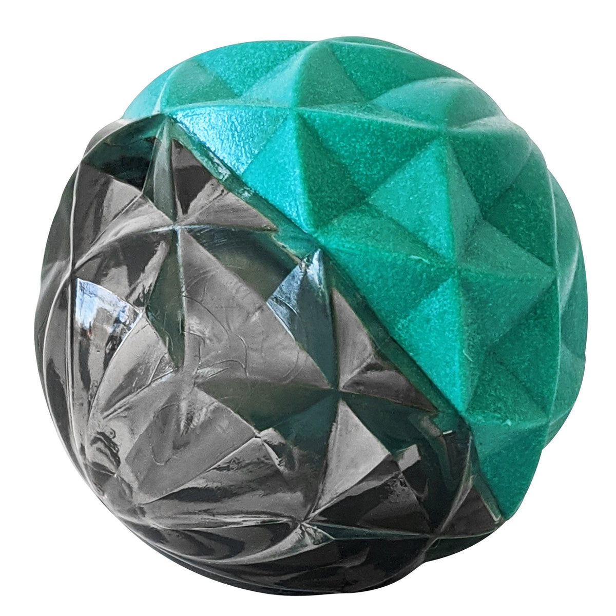 Country Living Geometric Textured TPR Ball Dog Toy, 3.6 in