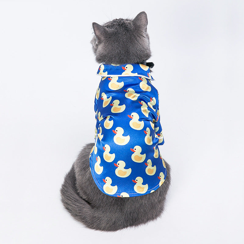 Pet Silk Duck Pajamas for Dogs and Cats - American Bark Bliss