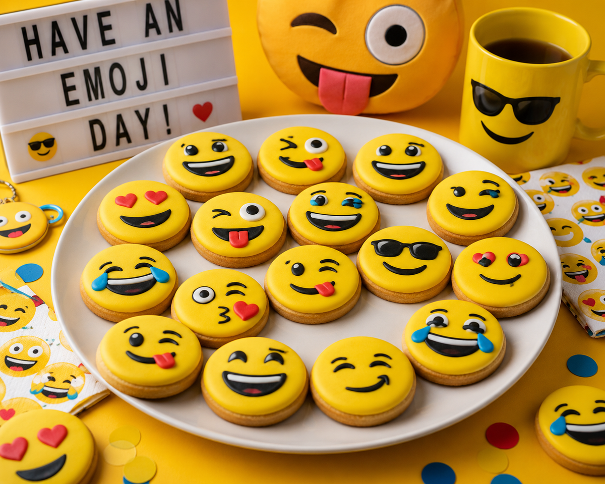 Emoji Peanut Butter Organic Dog Cookies