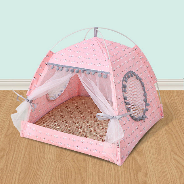 Calming Pet Tent Bed for Cats & Small Dogs - American Bark Bliss