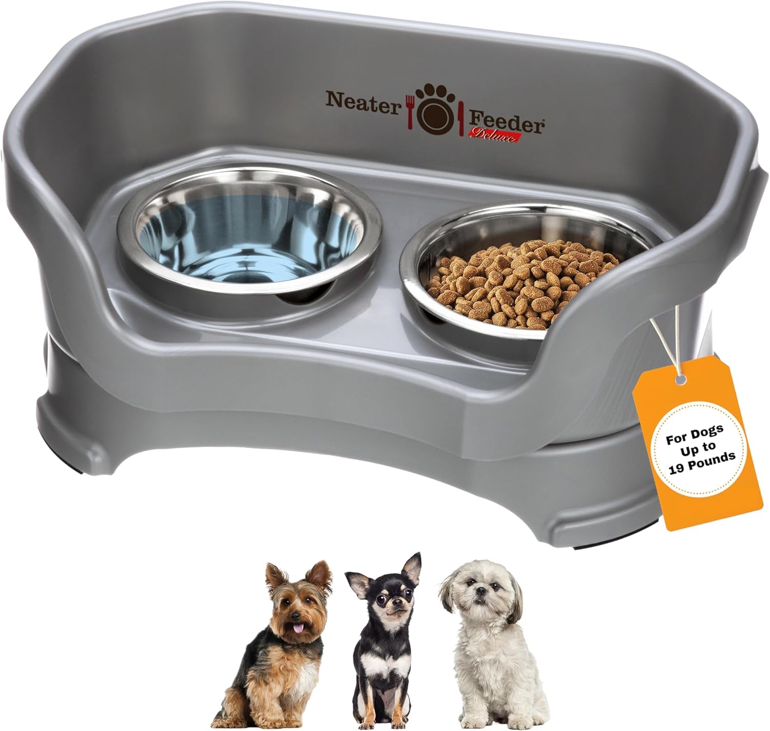 Neater Feeder Deluxe: No Spill Elevated Bowls for Small Dogs - American Bark Bliss