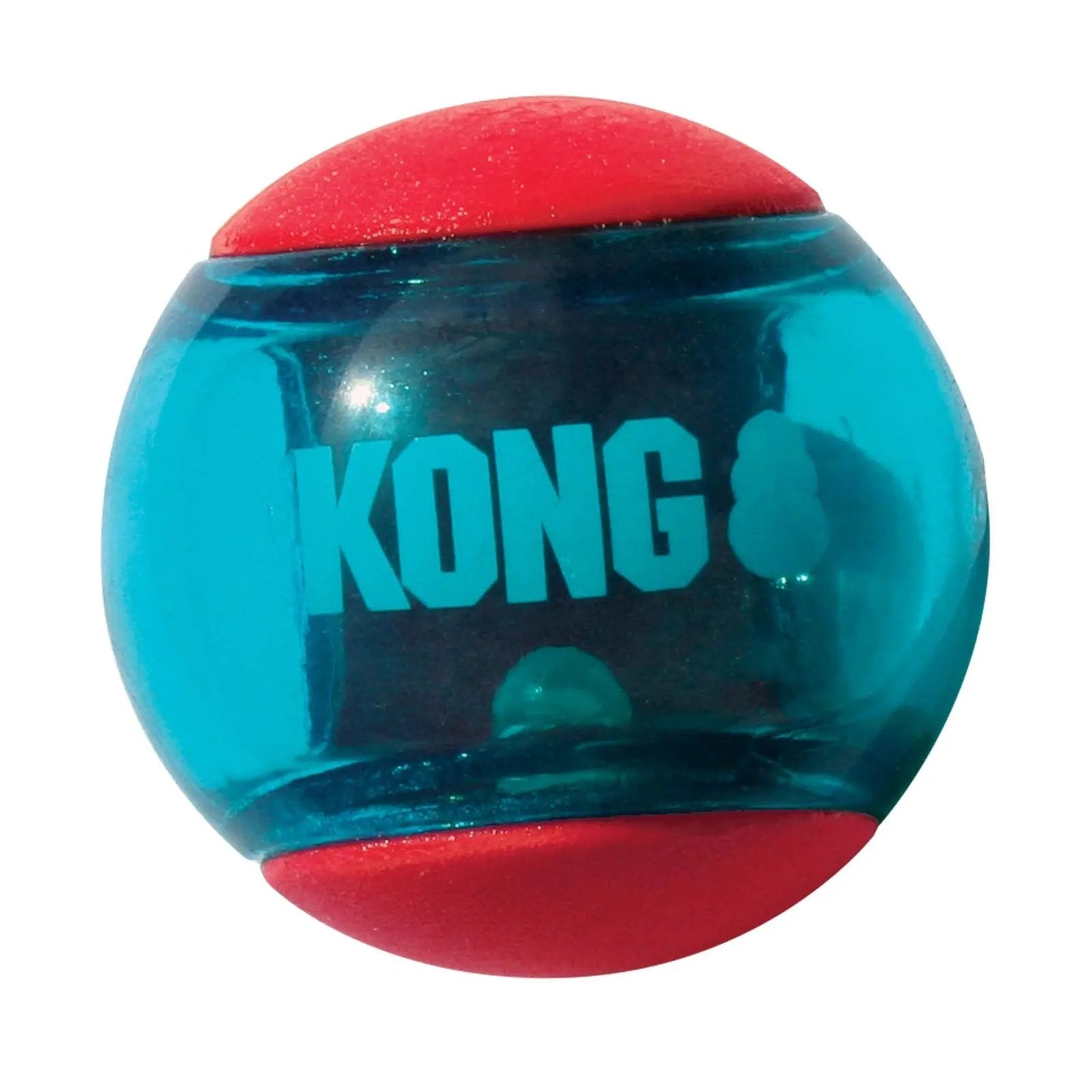 KONG Squeezz Fetch Dog Toy - Small Red Multi-Textured Squeaker - American Bark Bliss