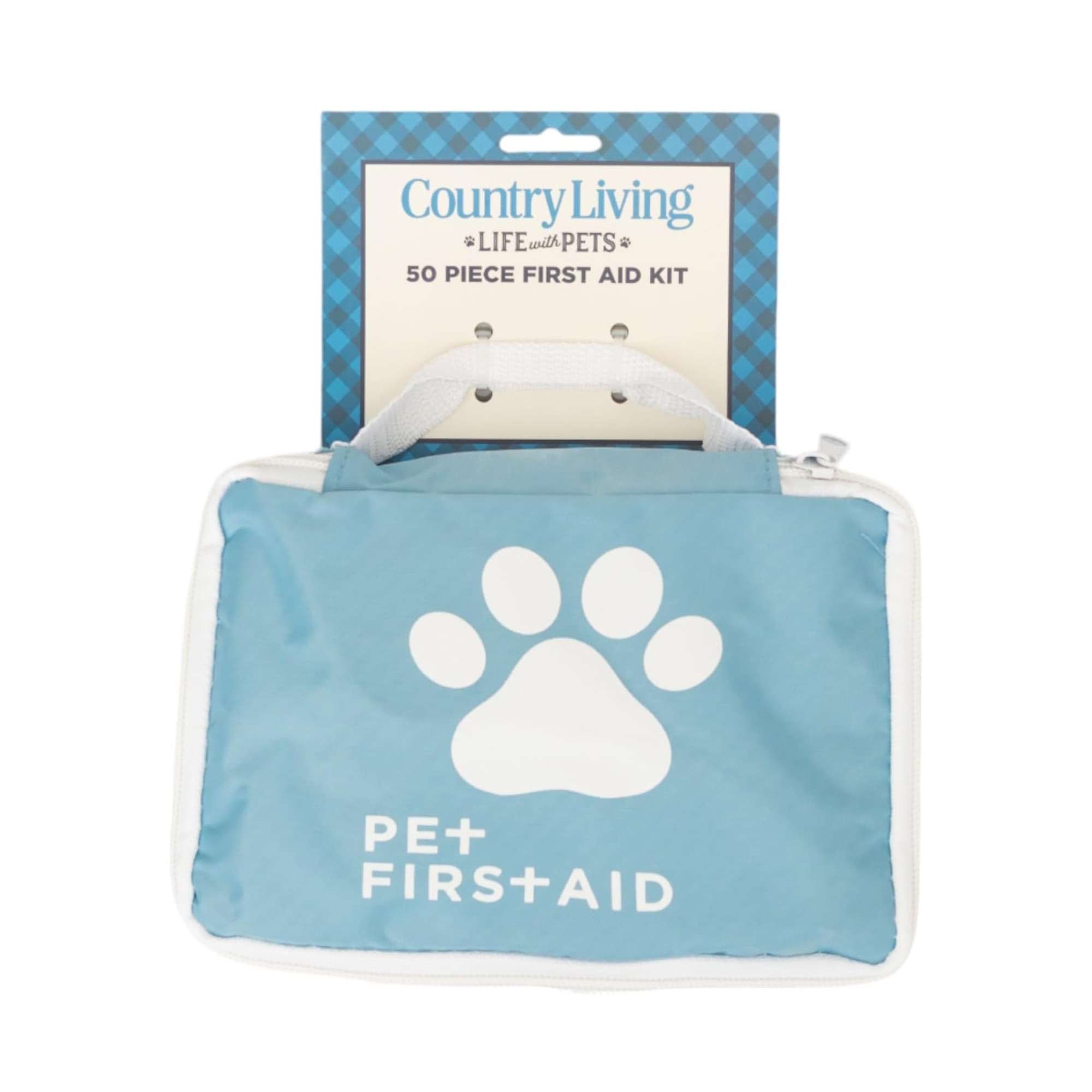 Country Living 50-Piece Pet Travel First Aid Kit for Emergencies, Safety, Adventure & On-the-Go Pet Care - American Bark Bliss