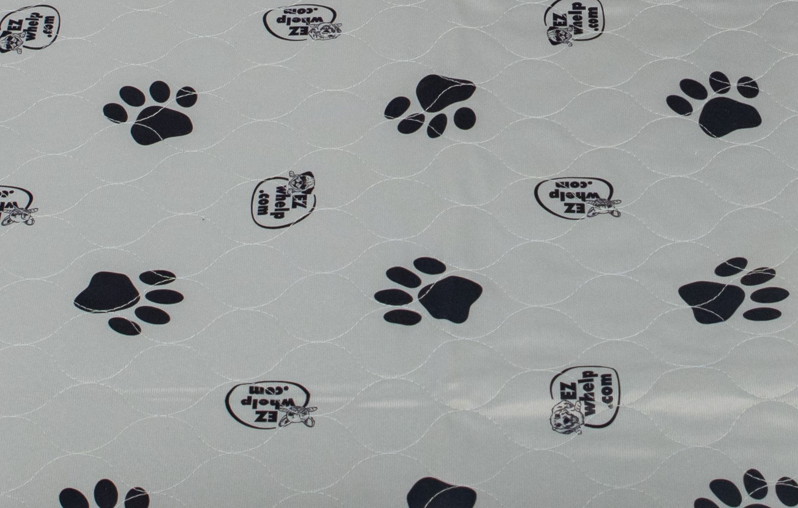 Gray Paw Print Waterproof Whelping Pads - American Bark Bliss