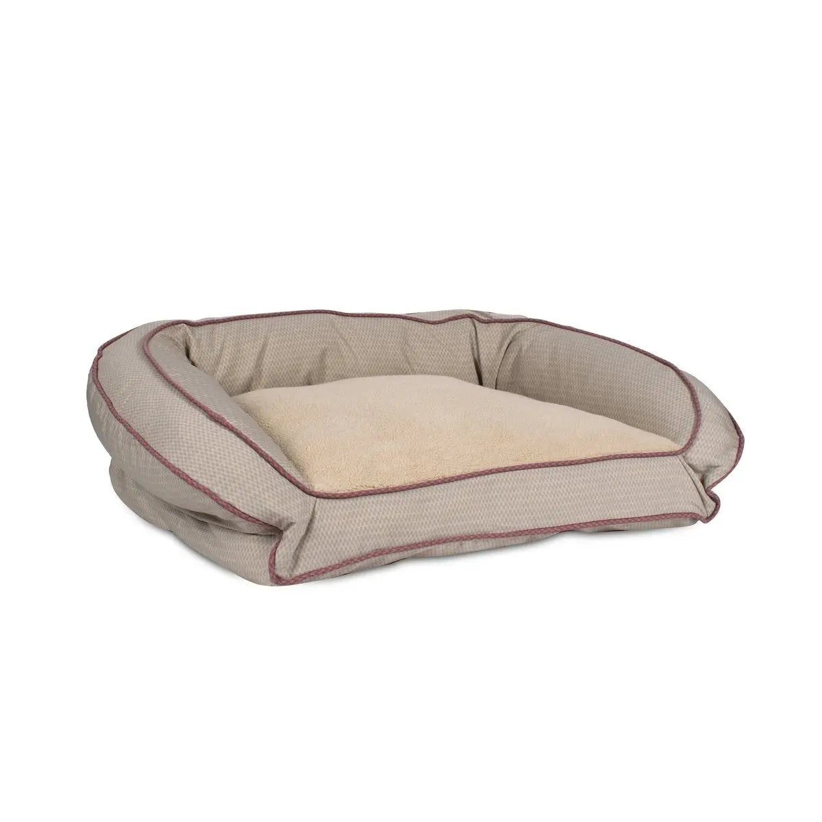 GreenDog Checkered Wave Bolster Bed - American Bark Bliss