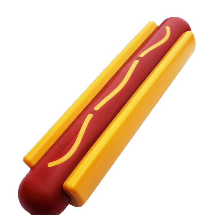 Hot Dog Nylon Dog Toy for Aggressive Chewers | USA Made | SodaPup - American Bark Bliss
