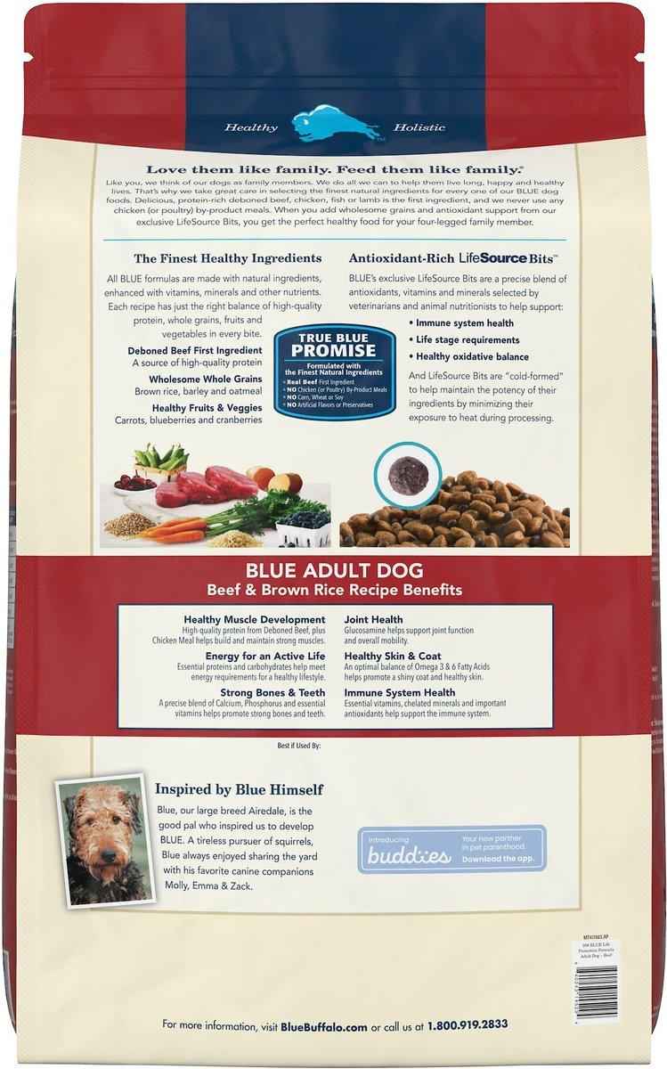Blue Buffalo Life Protection Formula Adult Beef & Brown Rice Dry Dog Food - American Bark Bliss