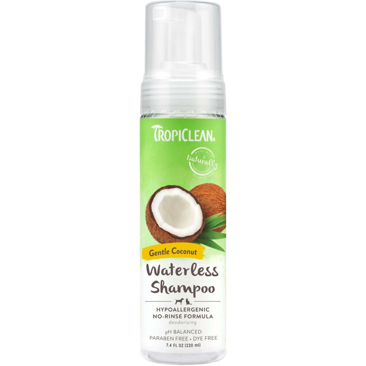 Tropiclean Pet Hypoallergenic Waterless Shampoo (7.4oz) - American Bark Bliss