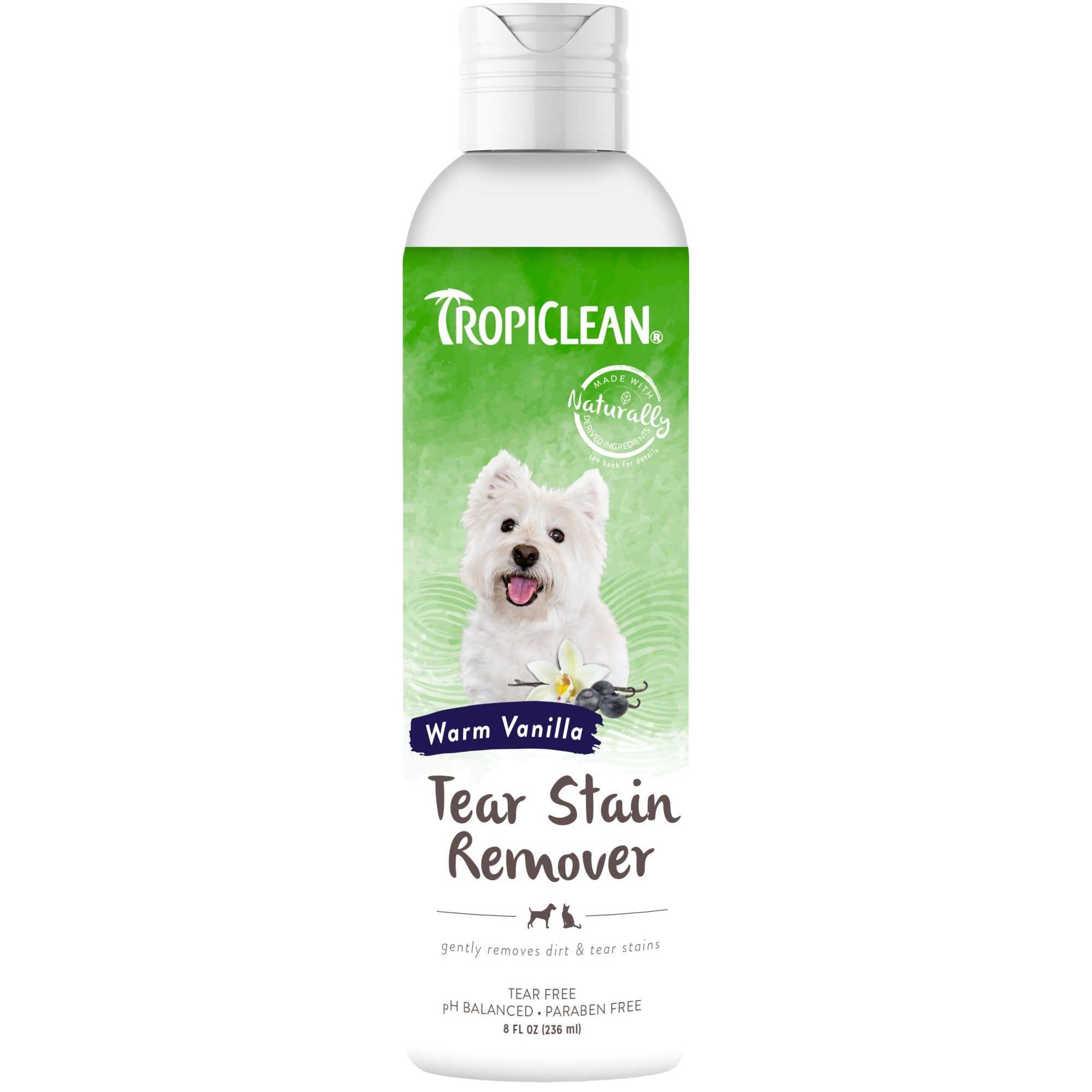 8oz Tropiclean Pet Tear Stain Remover Warm Vanilla - American Bark Bliss