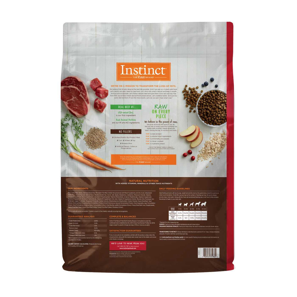 Instinct Beef and Barley Dog Food: Natural Nutrition - American Bark Bliss